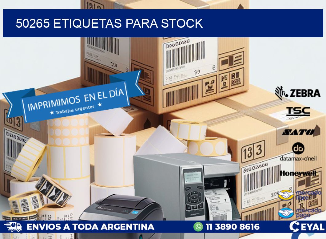 50265 ETIQUETAS PARA STOCK
