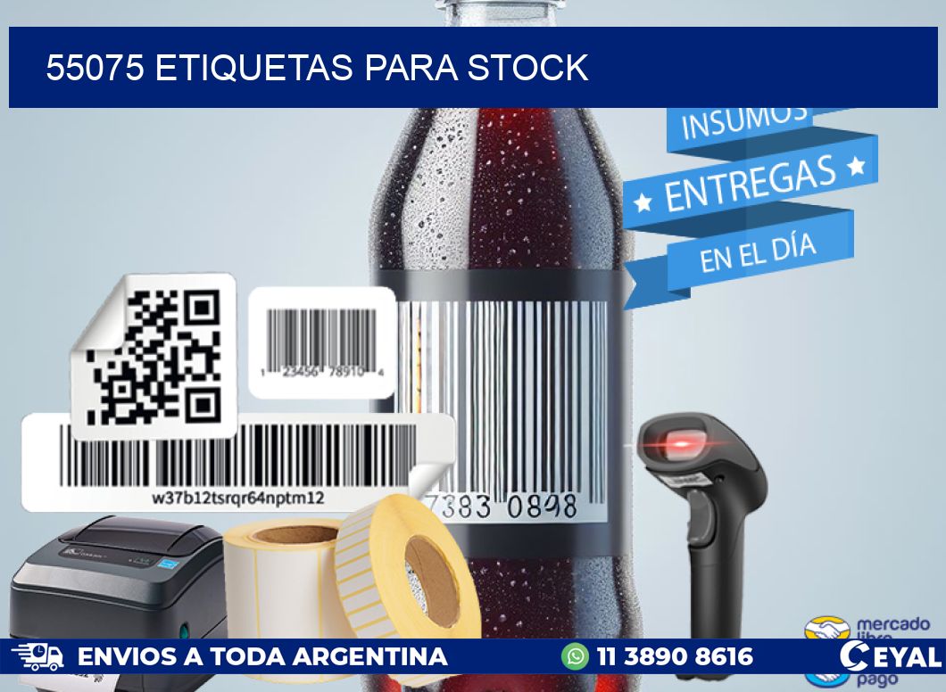 55075 ETIQUETAS PARA STOCK