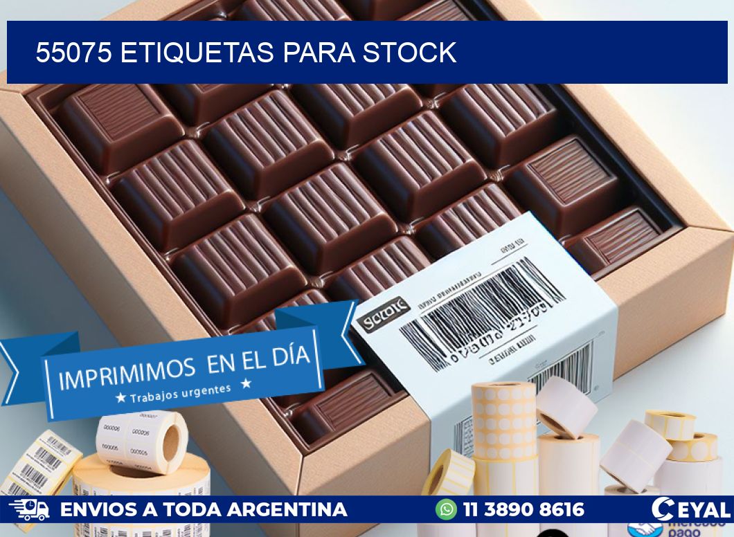 55075 ETIQUETAS PARA STOCK