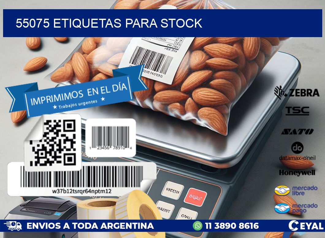 55075 ETIQUETAS PARA STOCK