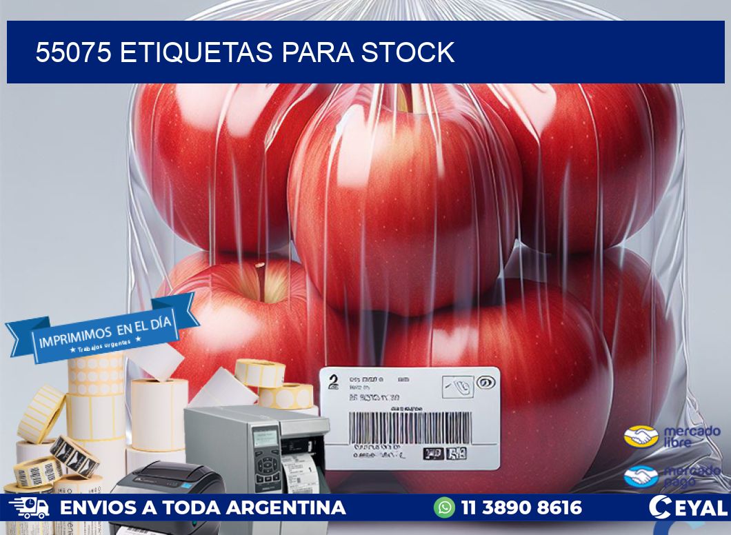 55075 ETIQUETAS PARA STOCK