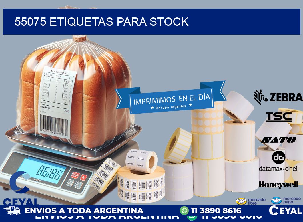 55075 ETIQUETAS PARA STOCK