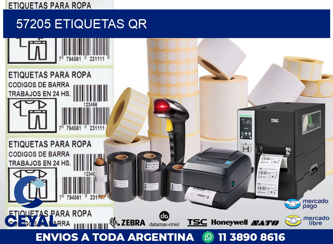 57205 ETIQUETAS QR