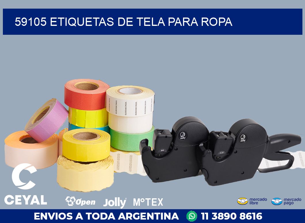 59105 ETIQUETAS DE TELA PARA ROPA