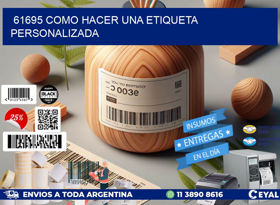 61695 como hacer una etiqueta personalizada