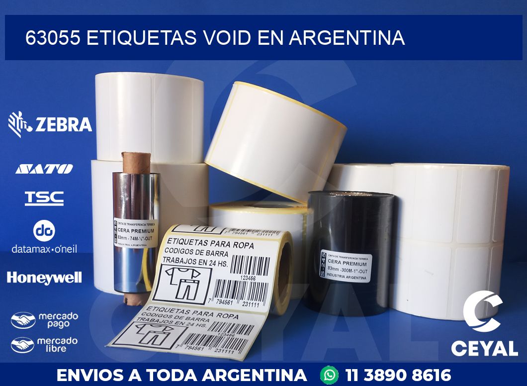 63055 ETIQUETAS VOID EN ARGENTINA