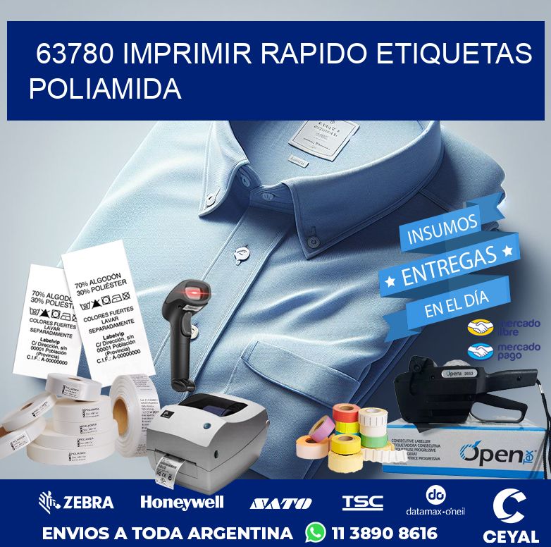 63780 IMPRIMIR RAPIDO ETIQUETAS POLIAMIDA