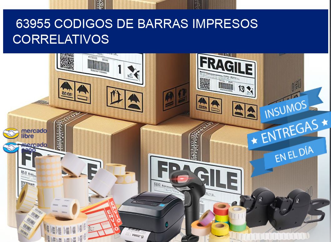 63955 codigos de barras impresos correlativos