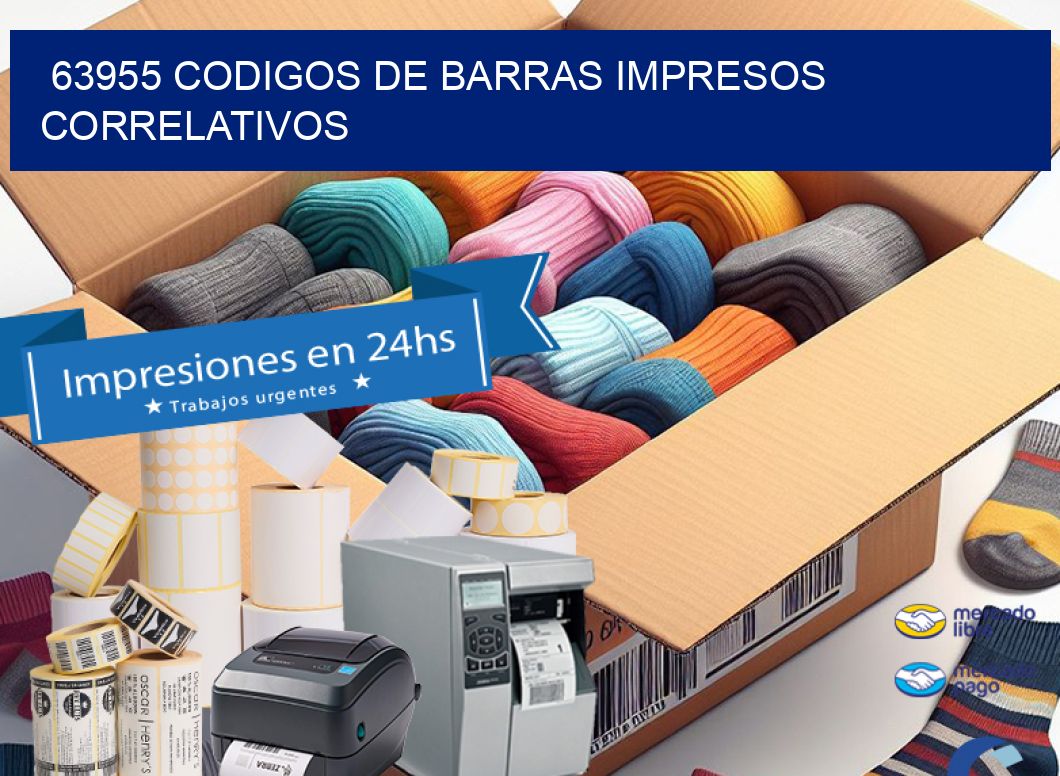 63955 codigos de barras impresos correlativos