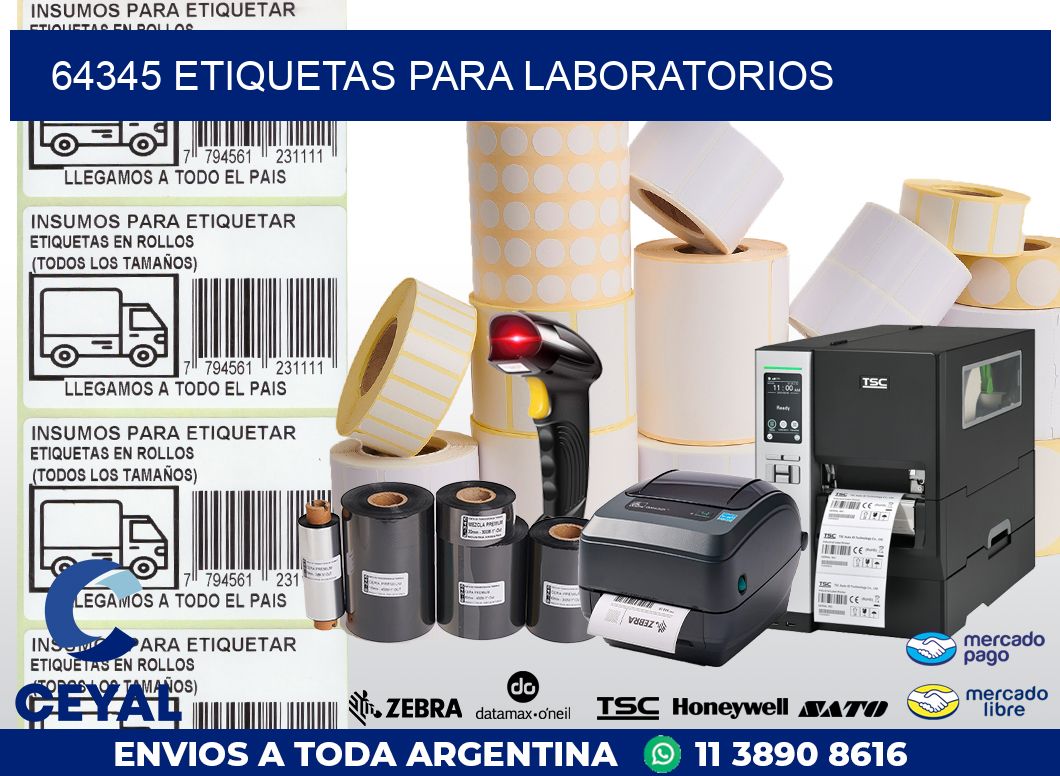 64345 ETIQUETAS PARA LABORATORIOS