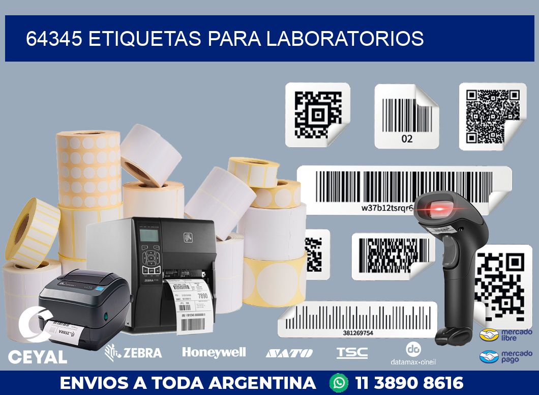 64345 ETIQUETAS PARA LABORATORIOS