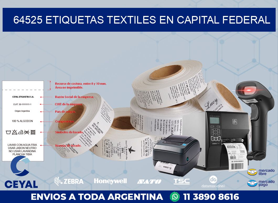 64525 ETIQUETAS TEXTILES EN CAPITAL FEDERAL