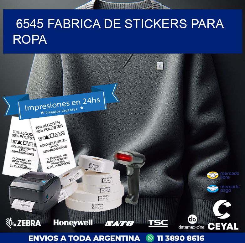 6545 FABRICA DE STICKERS PARA ROPA