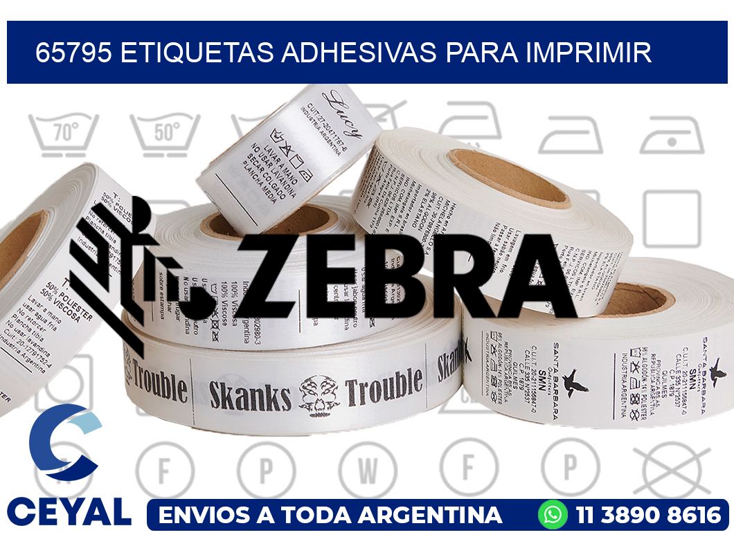 65795 etiquetas adhesivas para imprimir