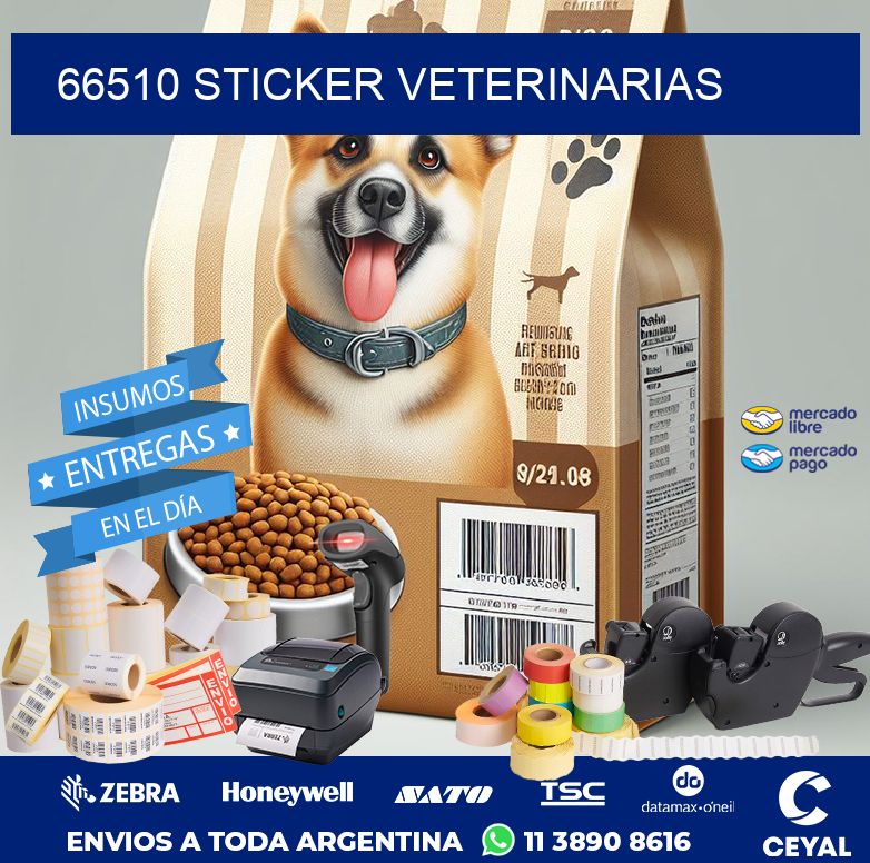 66510 STICKER VETERINARIAS
