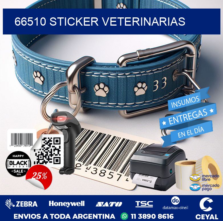 66510 STICKER VETERINARIAS