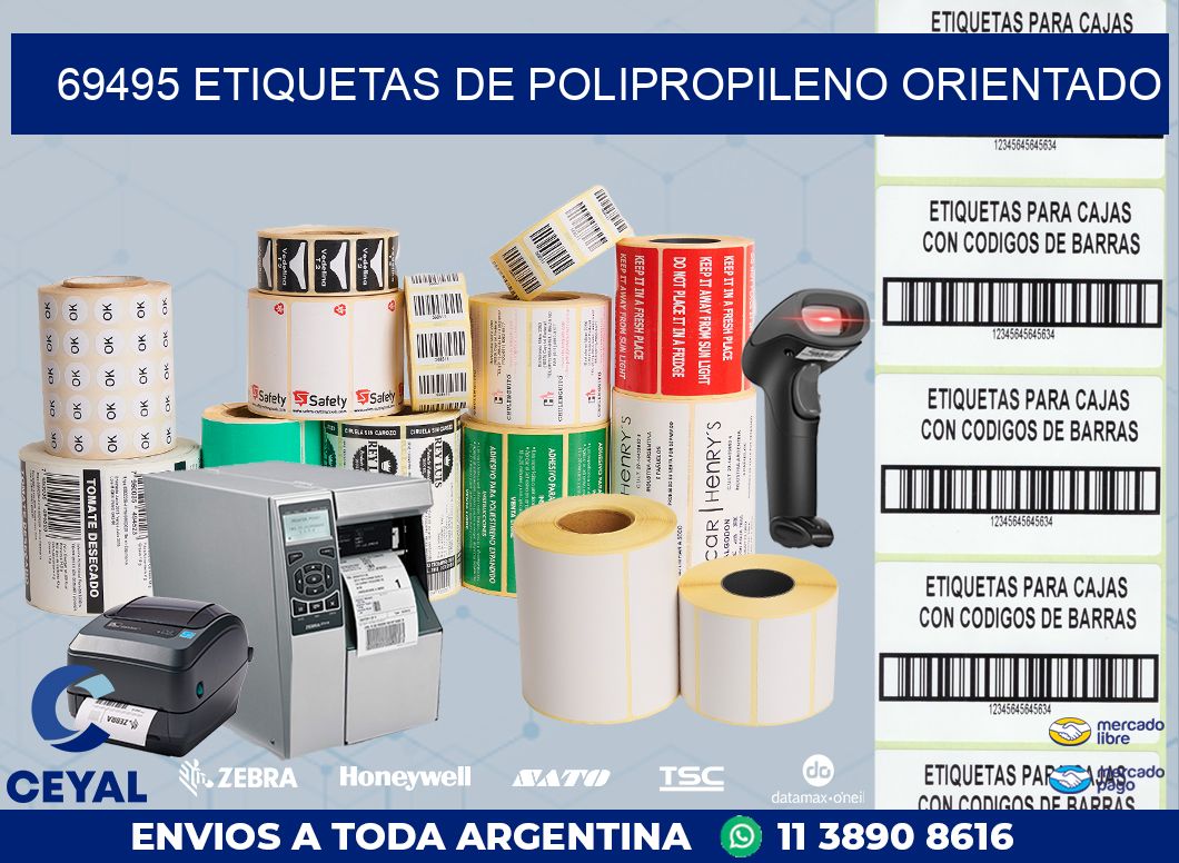 69495 ETIQUETAS DE POLIPROPILENO ORIENTADO
