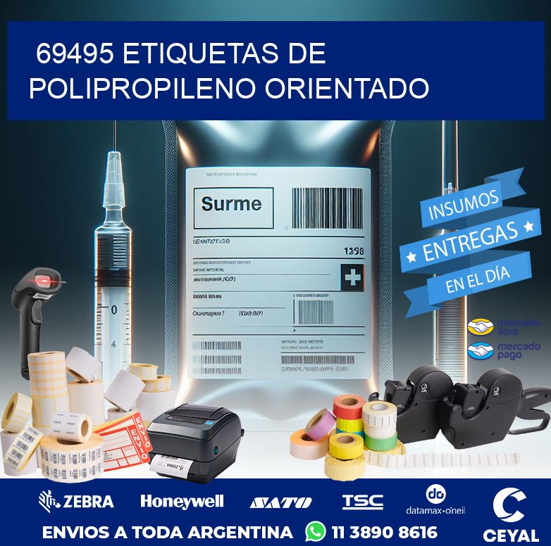 69495 ETIQUETAS DE POLIPROPILENO ORIENTADO