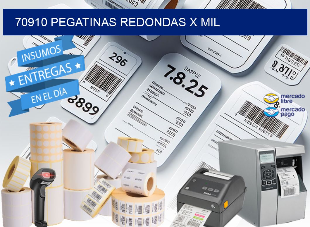 70910 PEGATINAS REDONDAS X MIL