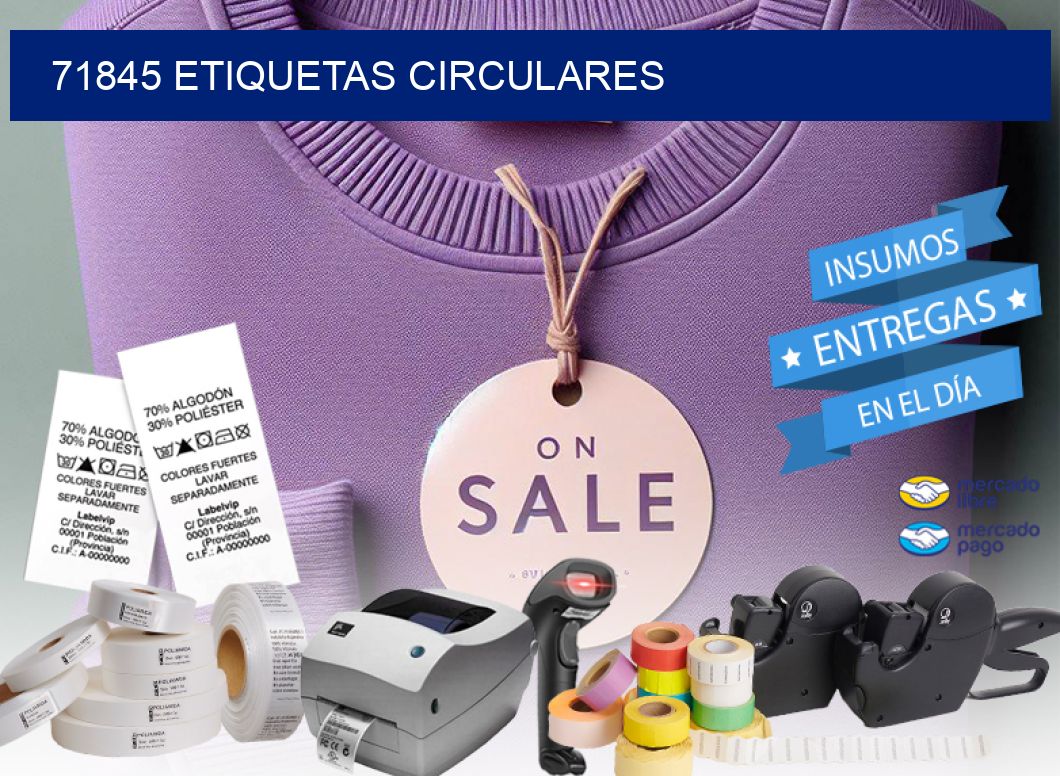 71845 ETIQUETAS CIRCULARES