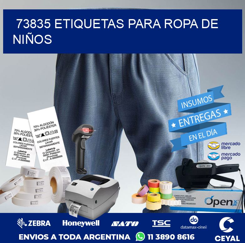 73835 ETIQUETAS PARA ROPA DE NIÑOS