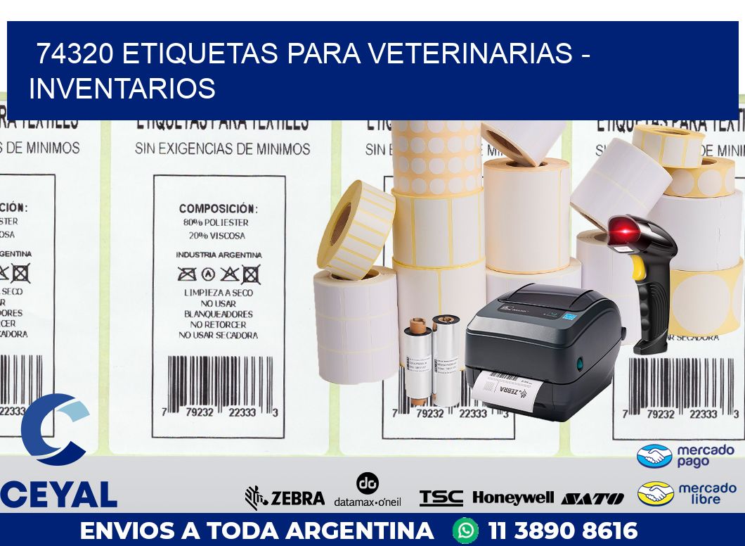 74320 ETIQUETAS PARA VETERINARIAS - INVENTARIOS