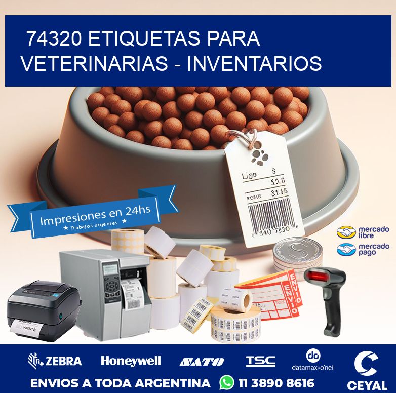 74320 ETIQUETAS PARA VETERINARIAS – INVENTARIOS