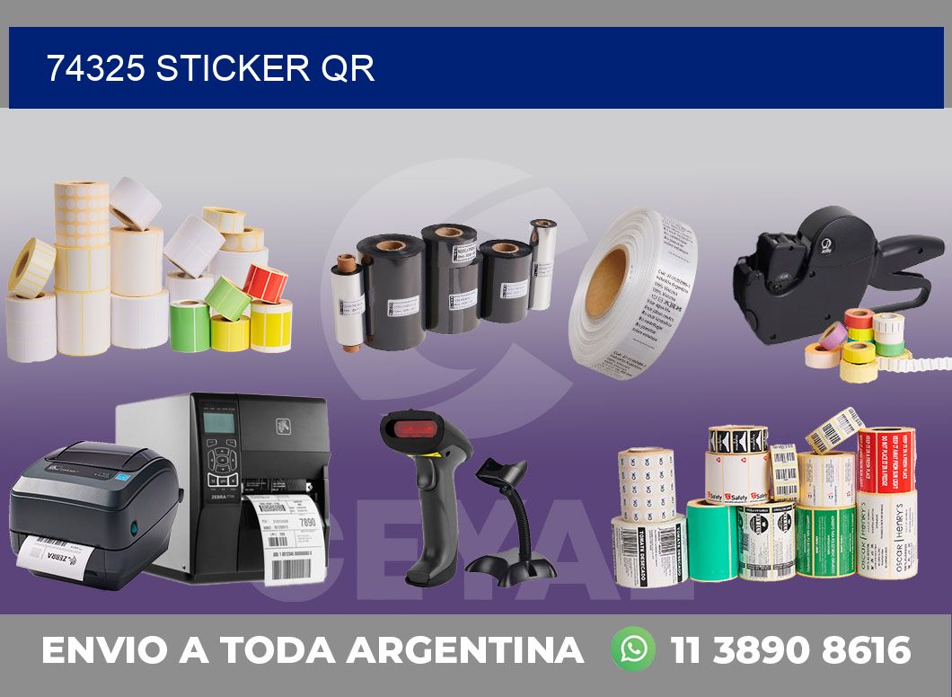 74325 Sticker QR