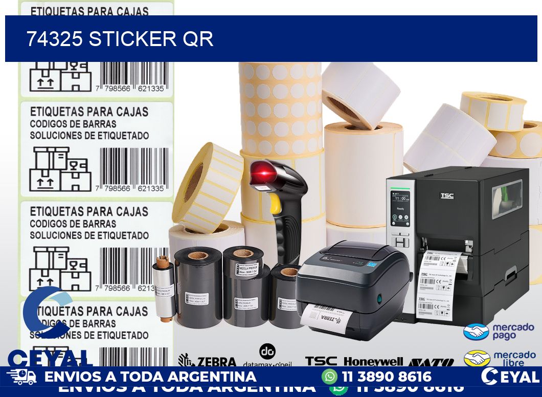 74325 Sticker QR