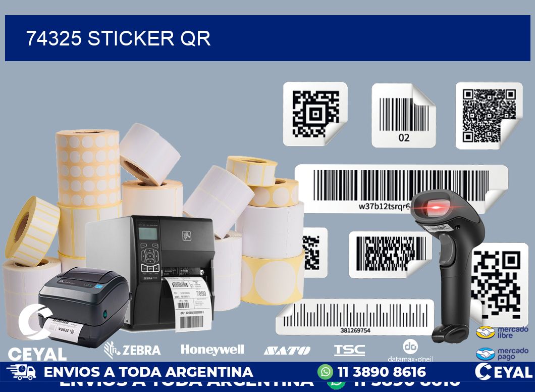 74325 Sticker QR