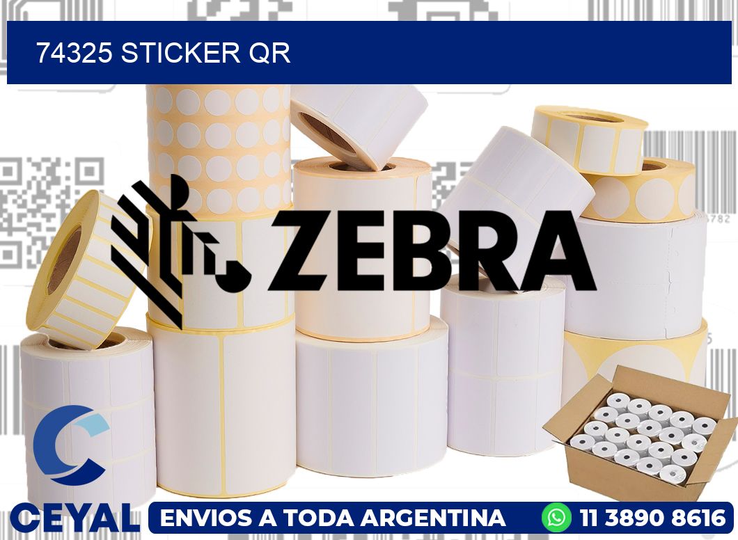 74325 Sticker QR