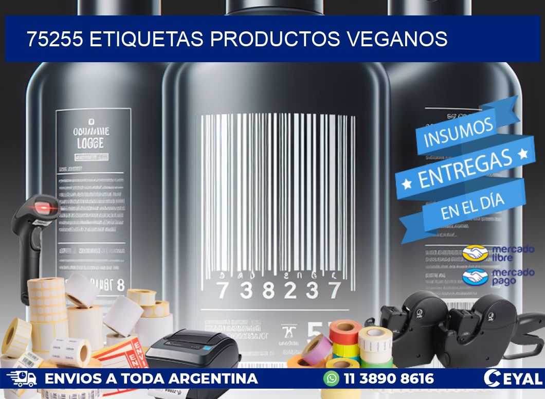 75255 Etiquetas productos veganos
