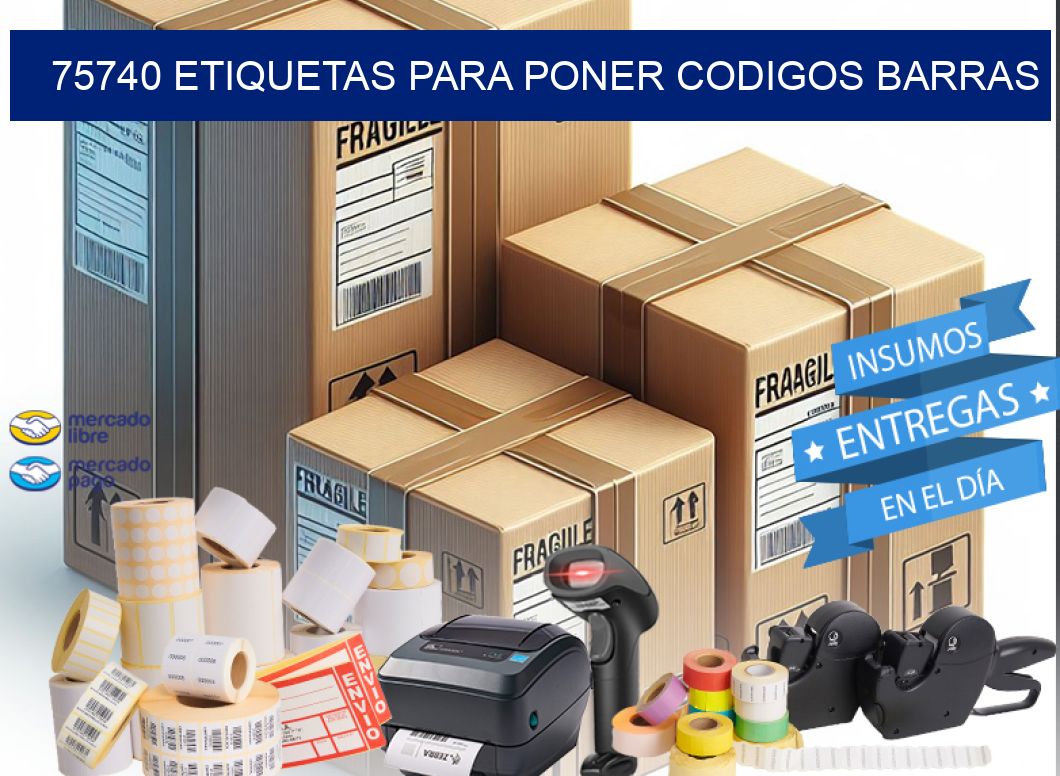 75740 ETIQUETAS PARA PONER CODIGOS BARRAS
