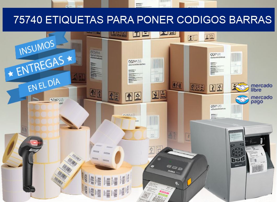 75740 ETIQUETAS PARA PONER CODIGOS BARRAS