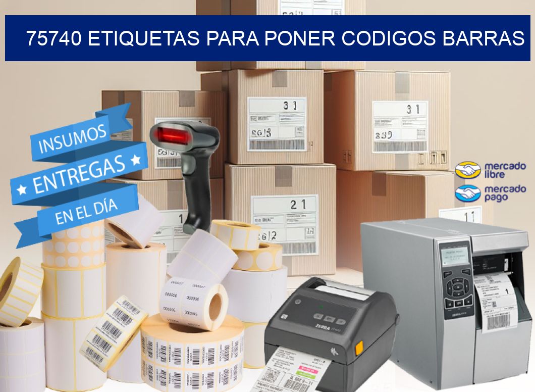75740 ETIQUETAS PARA PONER CODIGOS BARRAS