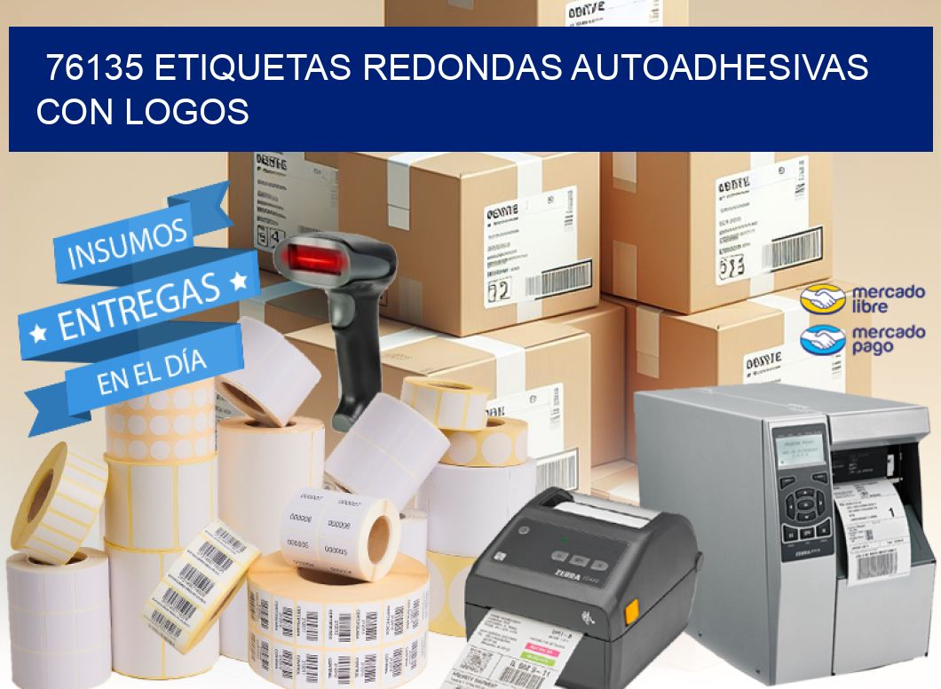76135 ETIQUETAS REDONDAS AUTOADHESIVAS CON LOGOS