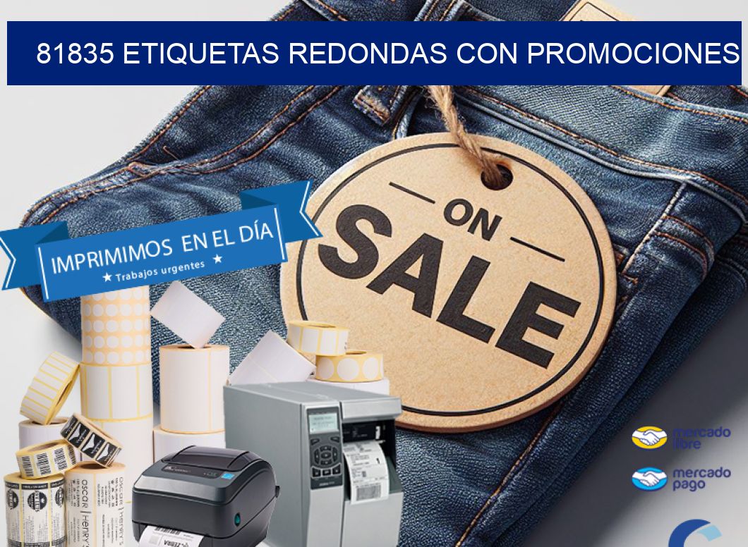 81835 ETIQUETAS REDONDAS CON PROMOCIONES