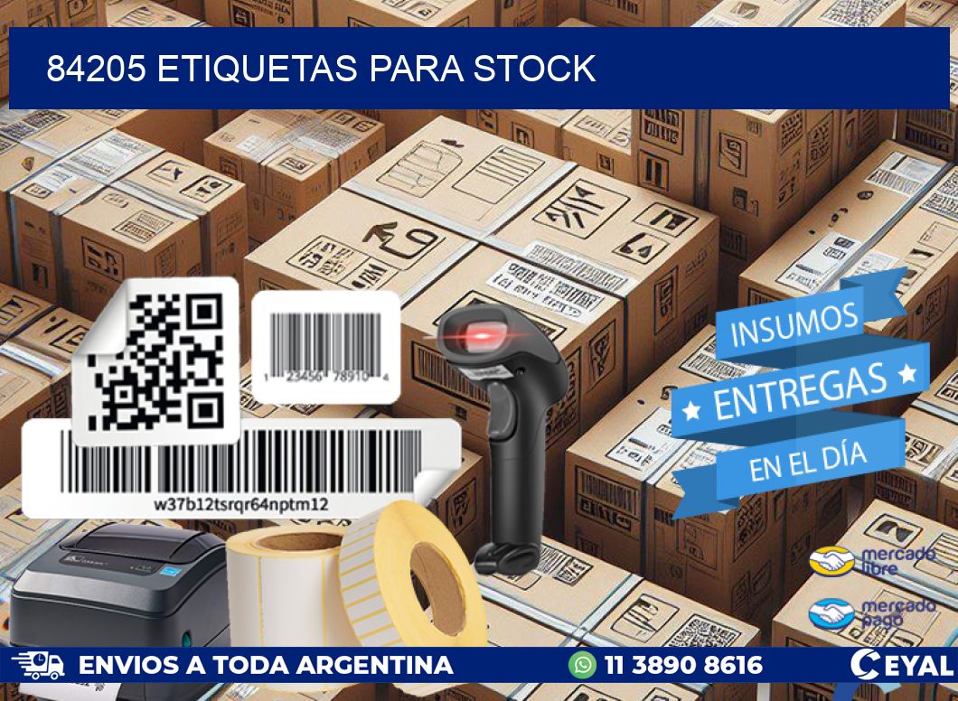 84205 ETIQUETAS PARA STOCK