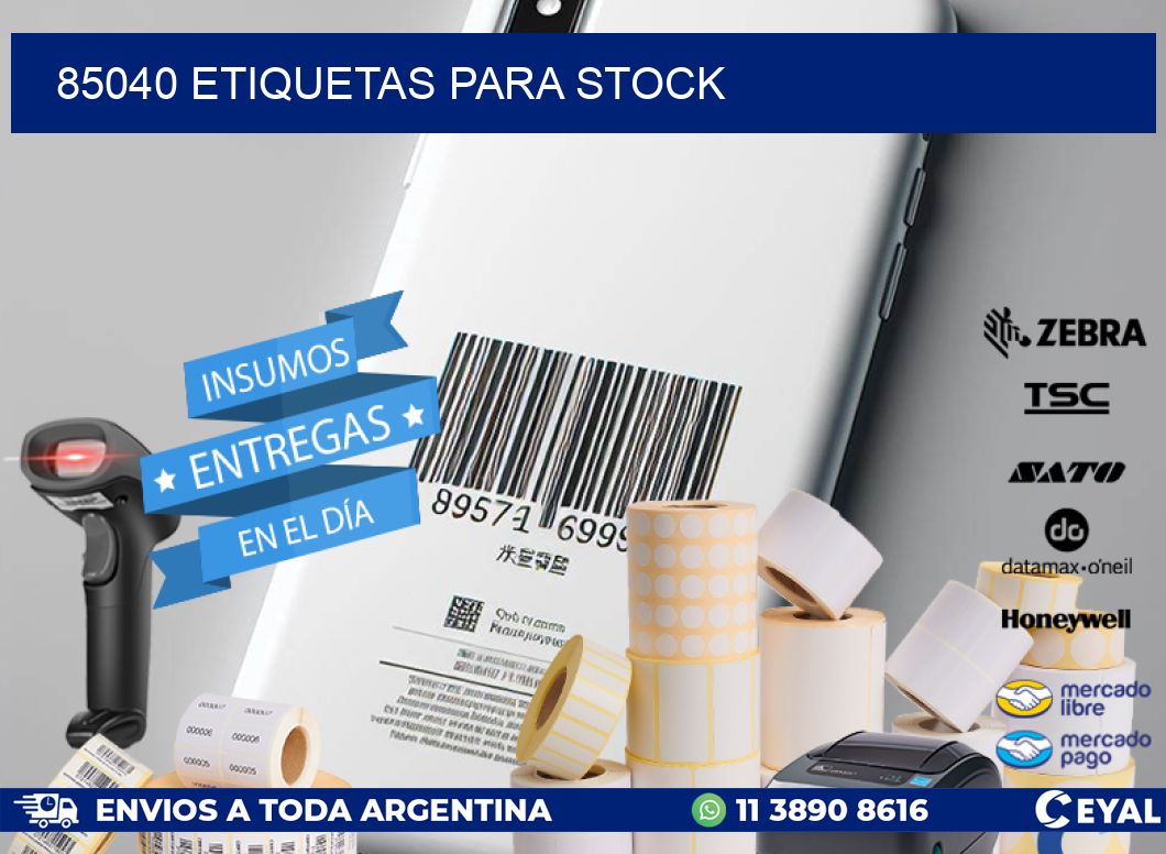 85040 ETIQUETAS PARA STOCK