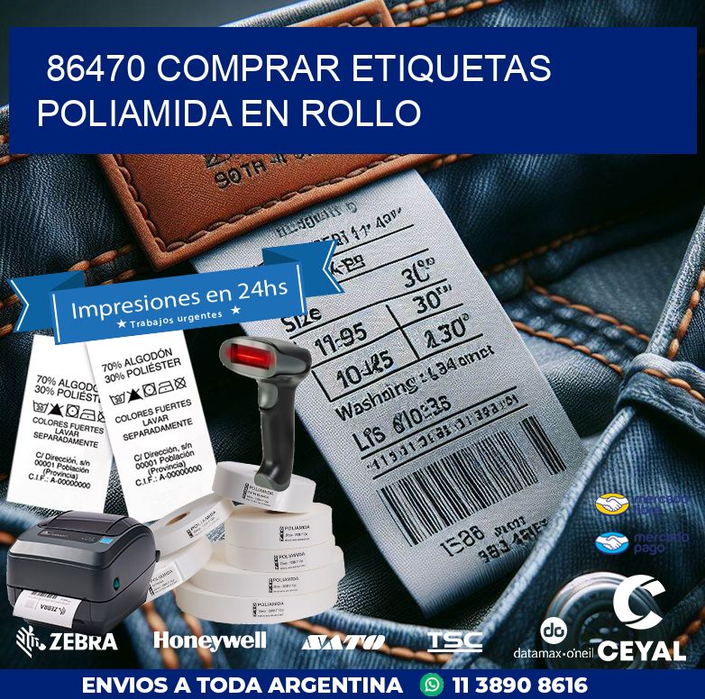 86470 COMPRAR ETIQUETAS POLIAMIDA EN ROLLO