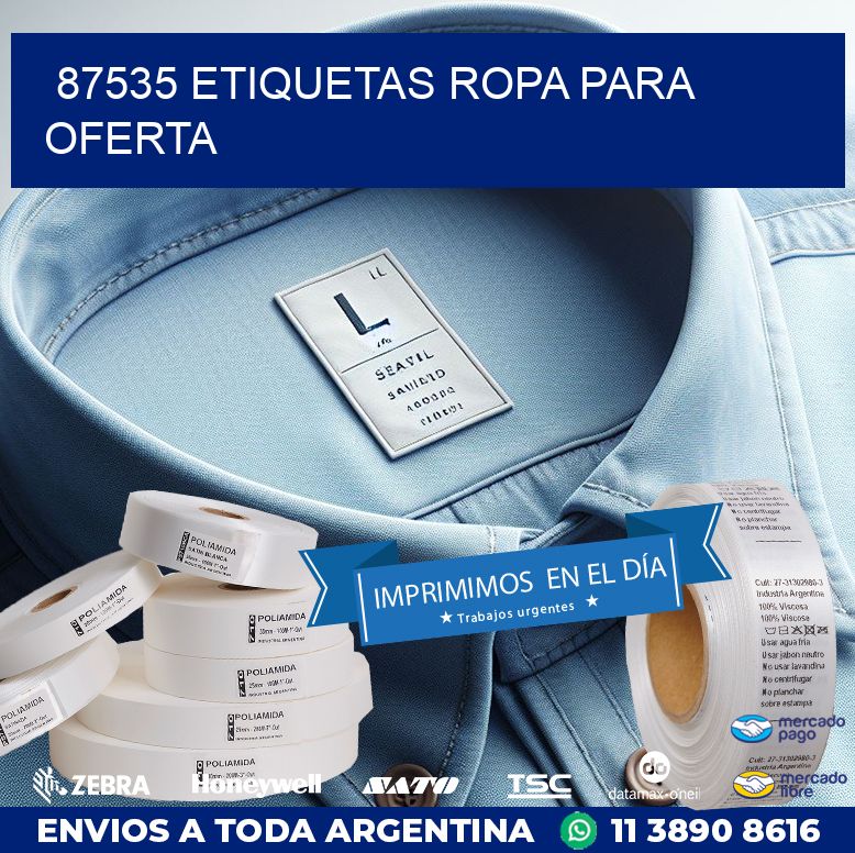 87535 ETIQUETAS ROPA PARA OFERTA