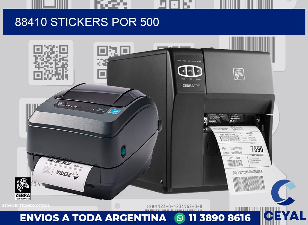 88410 STICKERS POR 500