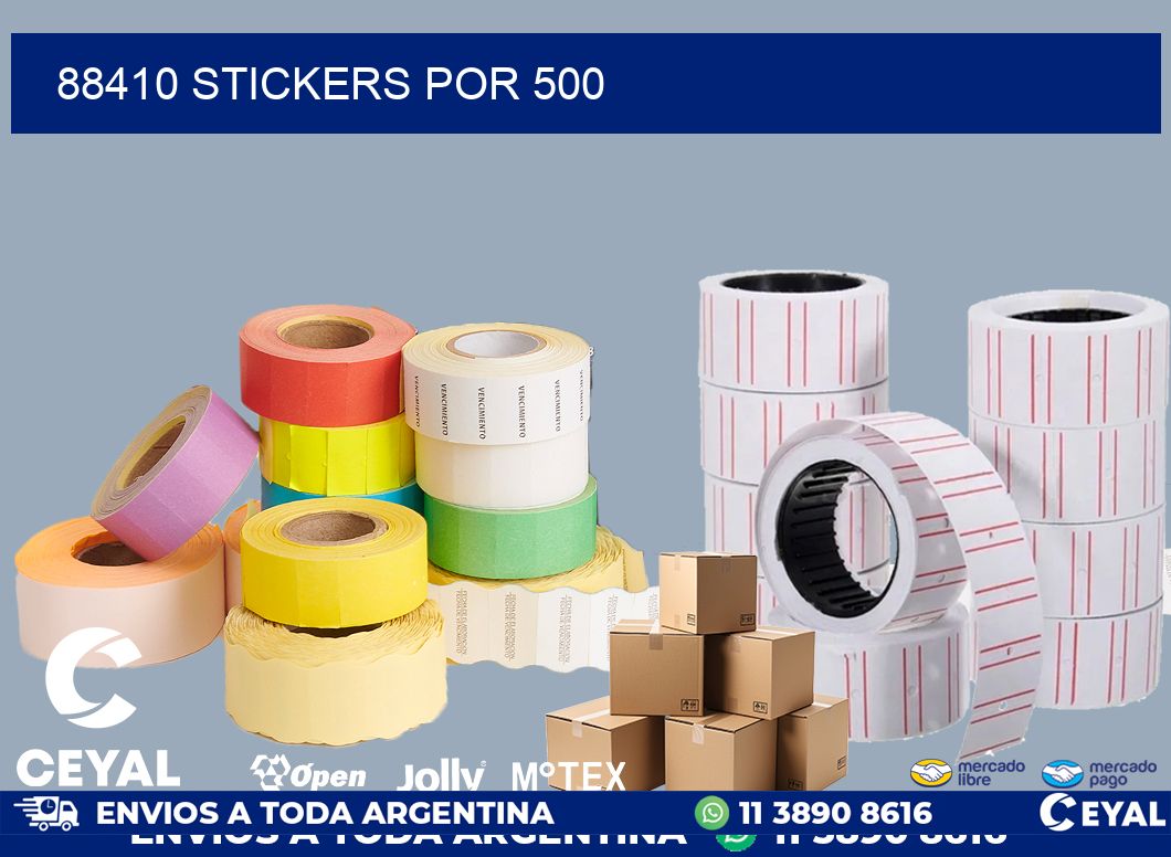 88410 STICKERS POR 500