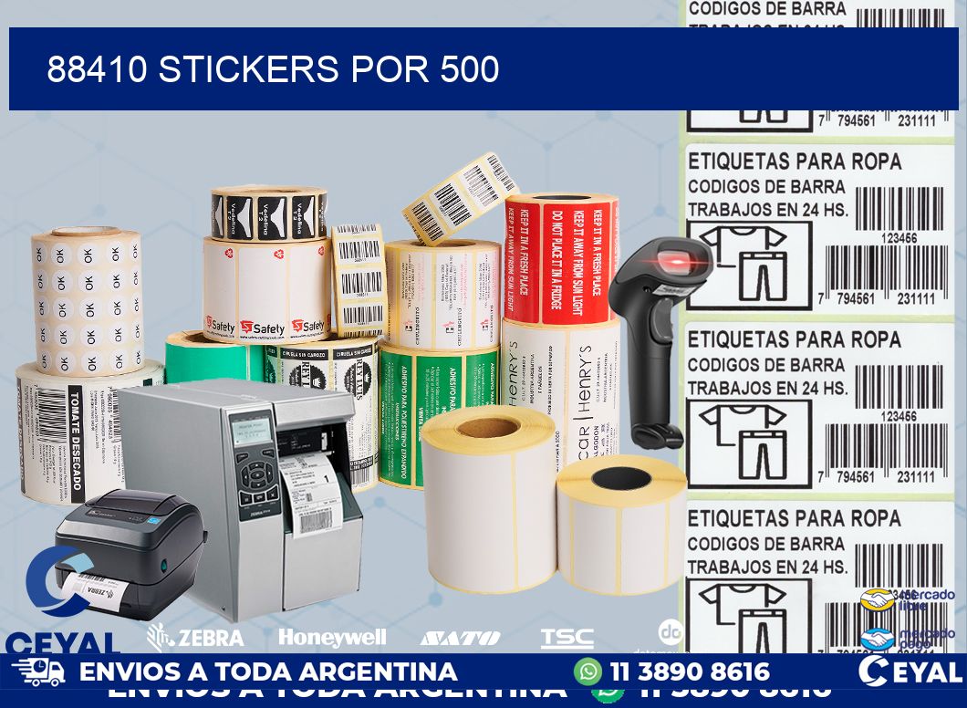 88410 STICKERS POR 500
