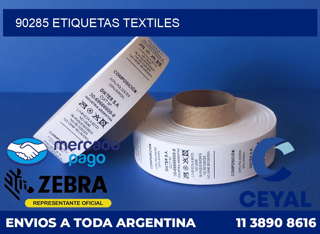 90285 ETIQUETAS TEXTILES