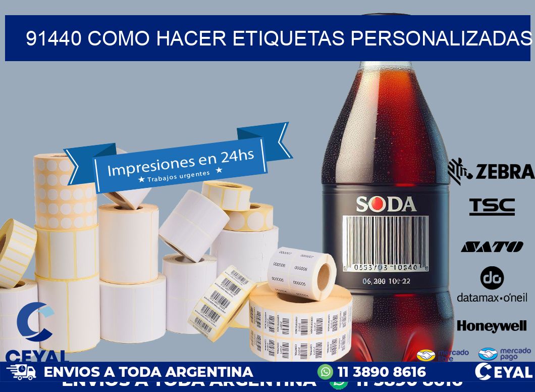 91440 como hacer etiquetas personalizadas