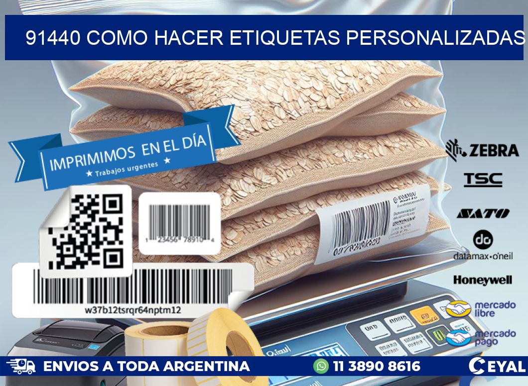 91440 como hacer etiquetas personalizadas