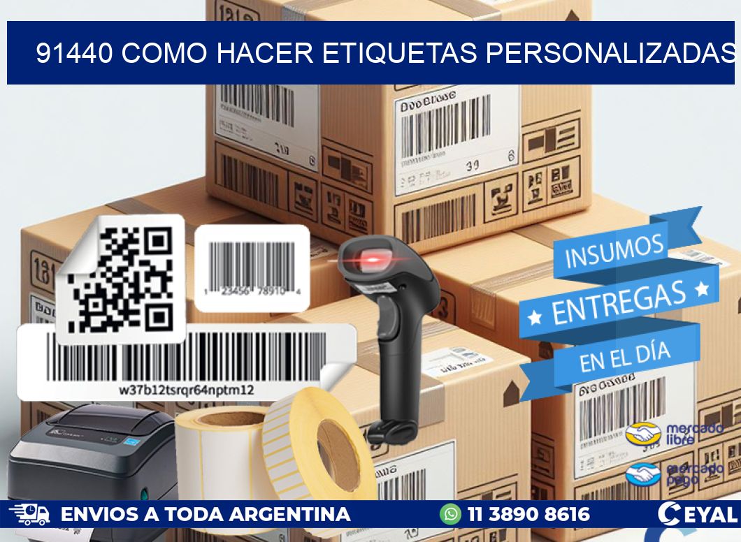 91440 como hacer etiquetas personalizadas