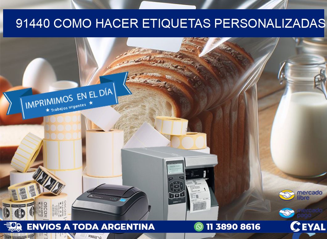 91440 como hacer etiquetas personalizadas