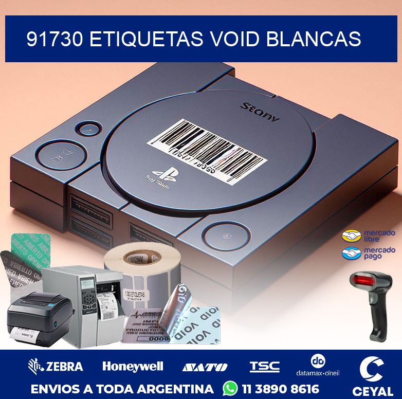 91730 ETIQUETAS VOID BLANCAS
